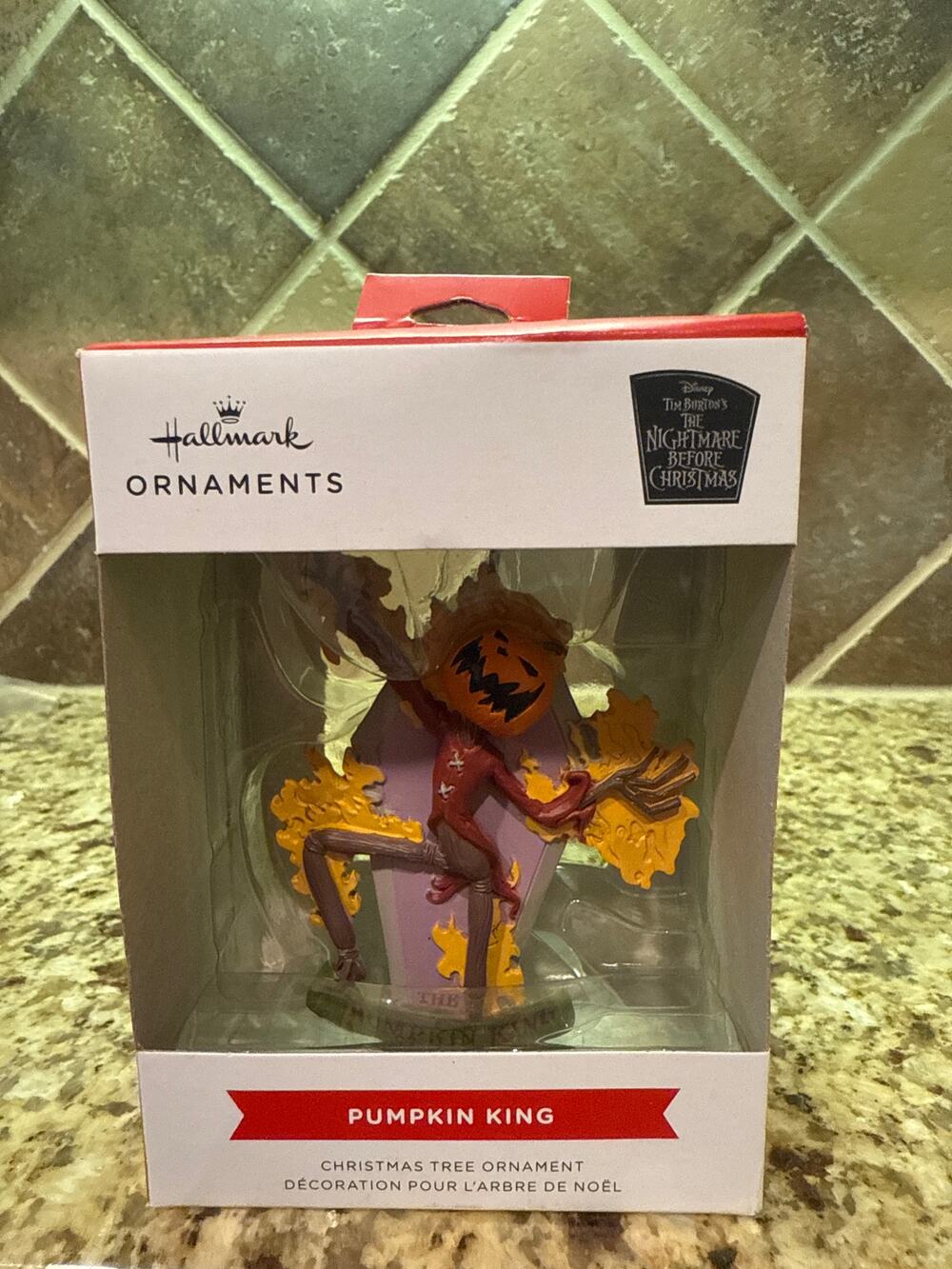 Disney Tim Burtons The Nightmare Before Christmas Pumpkin King Hallmark Ornament